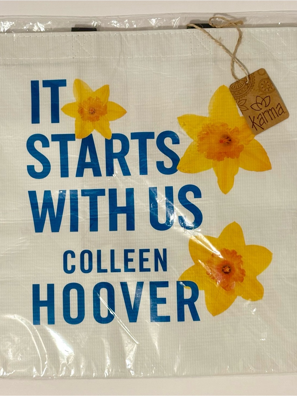 Colleen Hoover It Ends With Us It Starts With Us Reusable Tote Bag BookTok NEW